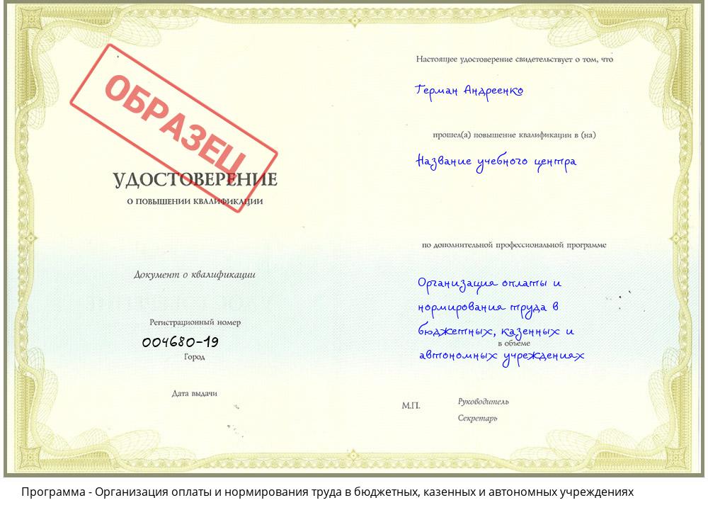 Организация оплаты и нормирования труда в бюджетных, казенных и автономных учреждениях Санкт-Петербург